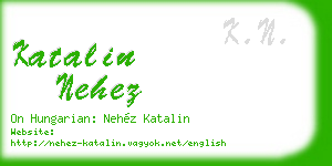 katalin nehez business card