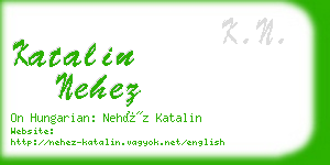 katalin nehez business card